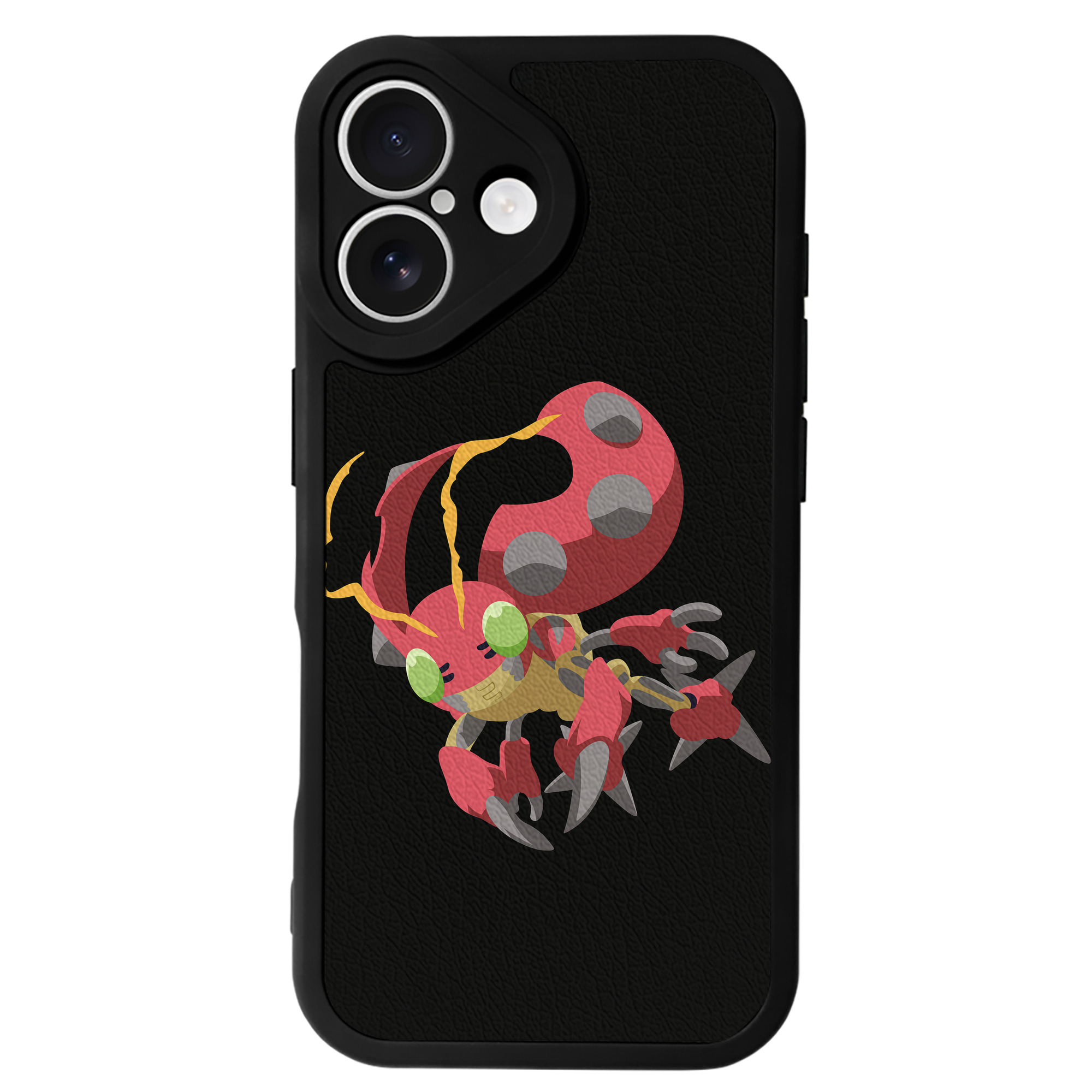 （画像用） Digimon デジタルモンスター/デジモン 【iPhone 16シリーズ対応】シリコンスマホケース（レザー調） 材質：シリコン